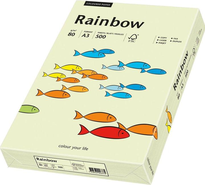 Produktbild Rainbow Kopierpapier farbig A3 (80 g/m², 500 x, A3)