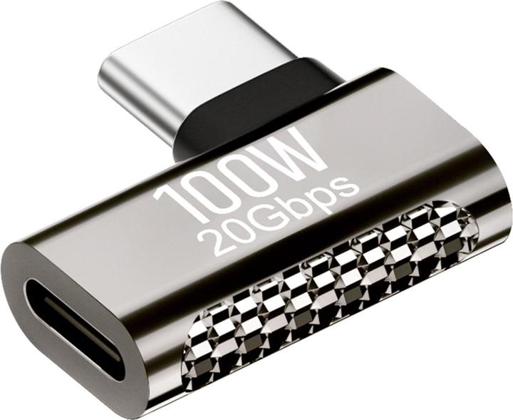 Produktbild PowerGuard USB-C 90-Grad Winkel Adapter (USB Typ C, USB Typ C)