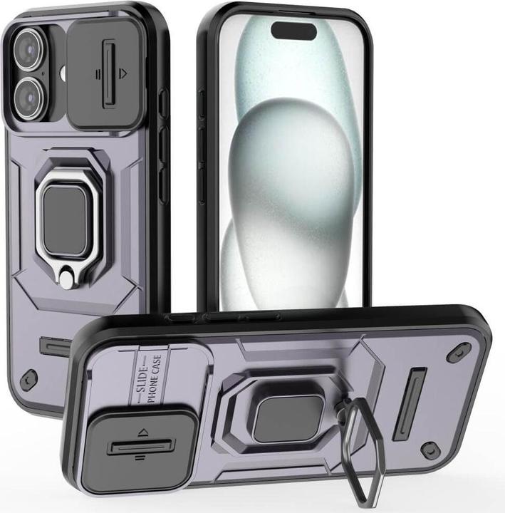 Actual product image Cover-Discount iPhone 16 - Armor Case with kickstand (Apple iPhone 16)