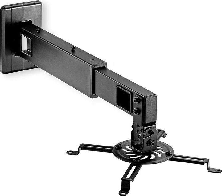 Produktbild Nedis Projektorhalterung Vollbeweglich 15 kg drehbar kippbar Stahl Schwarz Schwarz (Wand)