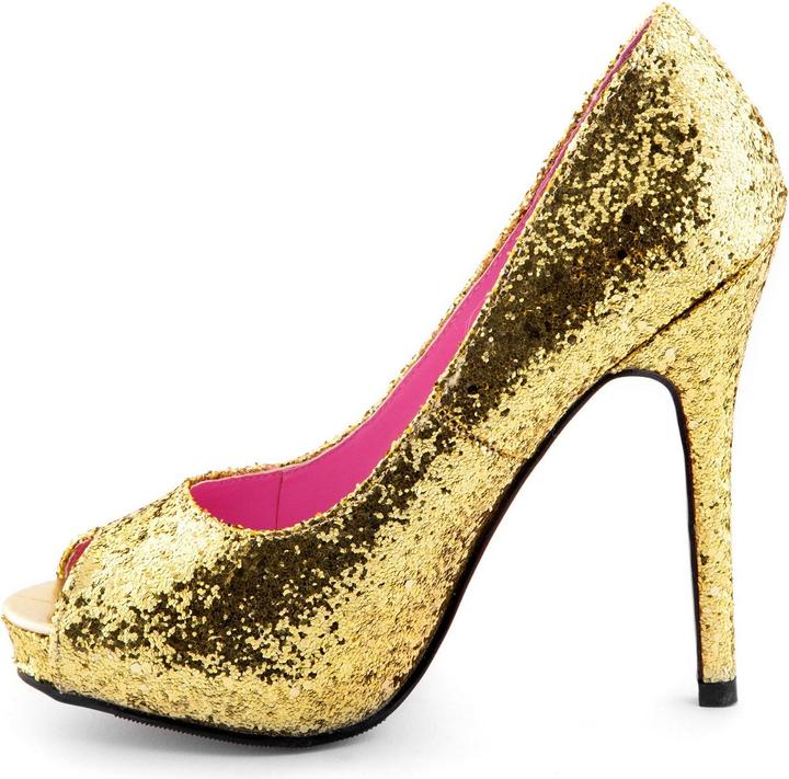 Produktbild Leg Avenue Glitzer Peeptoes gold