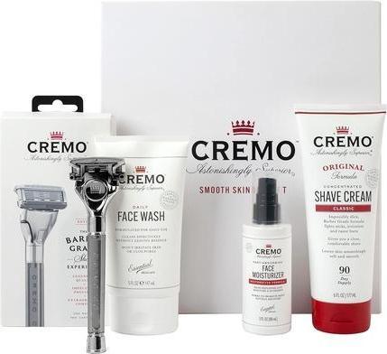 Actual product image Cremo Skin Care Gift Set Kit for Men Face Wash Razor Shave Cream Moisturiser Beard Brush (Shaving set)