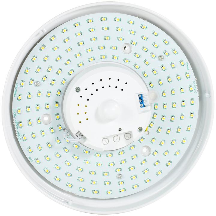 Produktbild Luminea 2er-Set High-Power-LED-Lampen mit Radar-Bewegungsmelder (15 m)