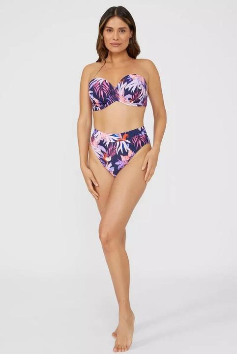 Actual product image Universal Textiles Womens/Ladies Arianna Palm Tree Strapless Bikini Top