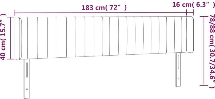 Produktbild VidaXL Lilyana (183 x 16 x 88 cm)