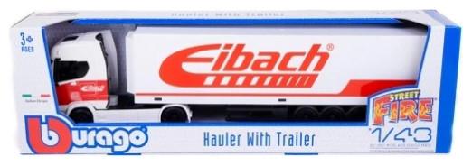 Image du produit Bburago Diecast 1:43 Street Fire Haulers With Trailer SCANIA 770S Eibach Ages 3+ 18-31468