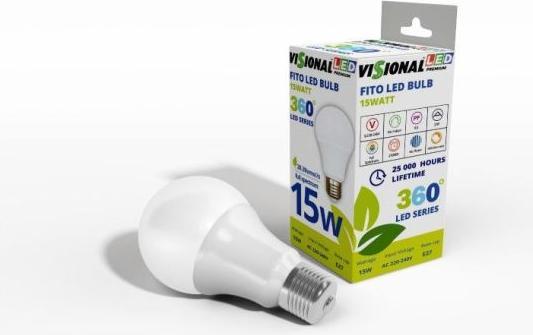 Productafbeelding Visional LED spuldze E27 15W priekš augiem / Fito spuldze (LED, 240 V)
