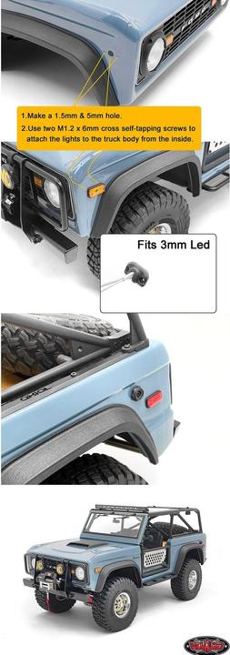 Produktbild Rc4Wd Seiten Markierungsleuchten für SCX10 III Bronco, 1:10