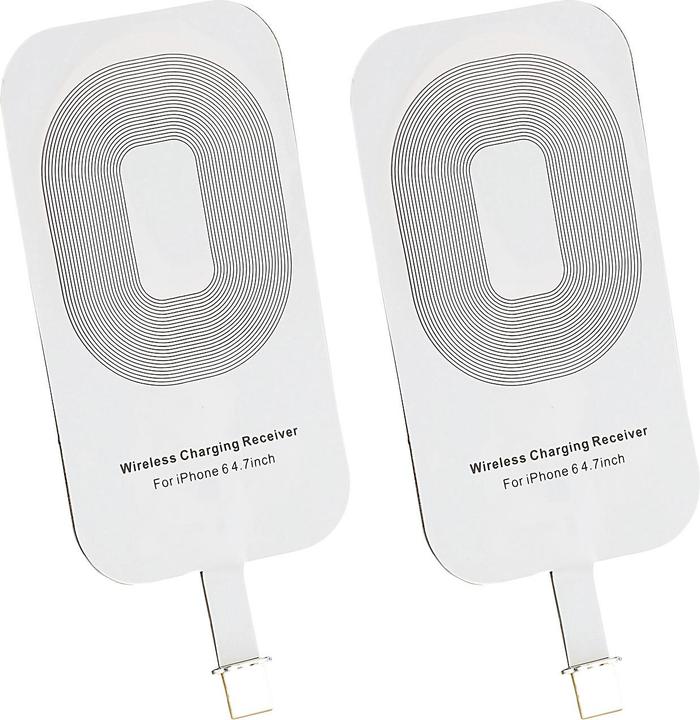 Produktbild Callstel Qi-komp. Receiver-Pad für iPhone 6/7/s und iPhone 6/7/s Plus - 2er Set