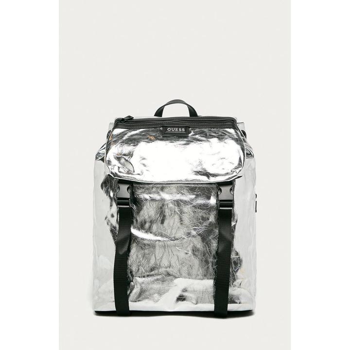 Actual product image Guess Salameda, Polyester, Textile Backpack, Silver, Laptop Compartiment