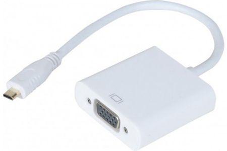 Actual product image Tecline Micro-HDMI plug to VGA socket adapter Adapter for using a VGA monitor via a micr (Micro HDMI, 15 cm)
