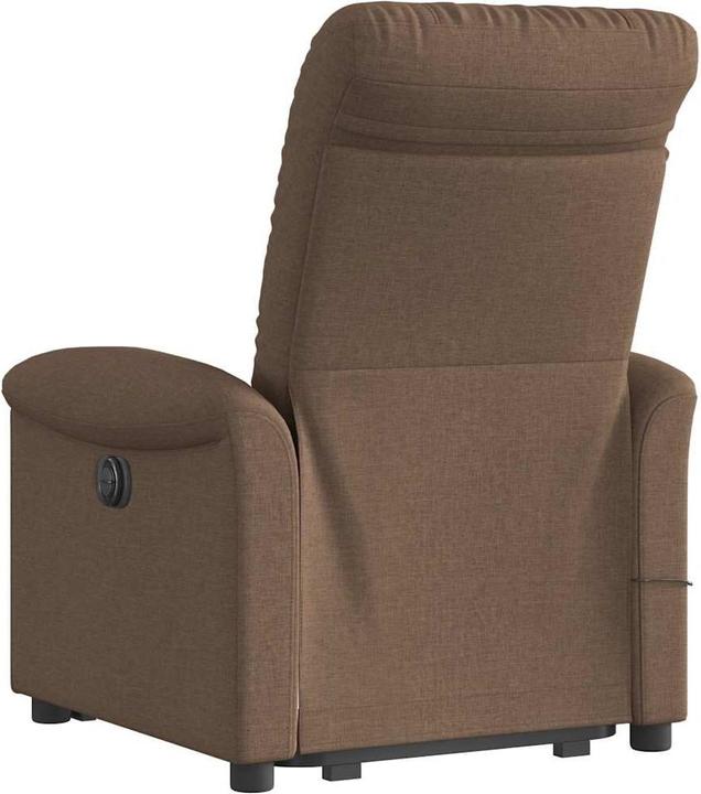 Immagine prodotto VidaXL Poltrona massaggiante elettrica con ausilio per l'assistenza in piedi in tessuto marrone