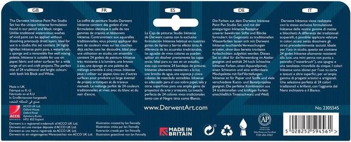 Image du produit Derwent Inktense Paint 24 Pan Palette (603054) (Blanc)