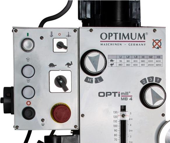 Image du produit Stürmer - Optimum Präzisions-Bohr-Fräsmaschine OPTImill MB 4