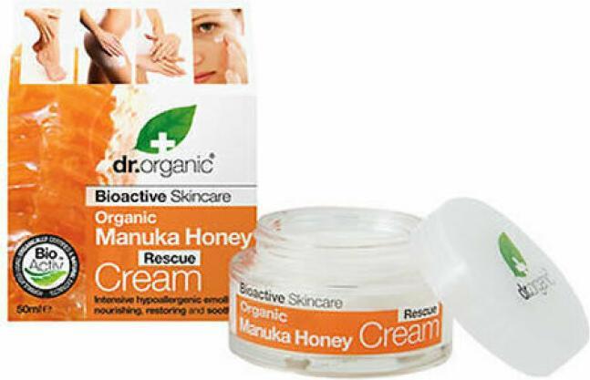 Image du produit Dr. Organic Dr Organic Manuka Honey Rescue Cream 50ml (Crème pour le corps, 50 ml)