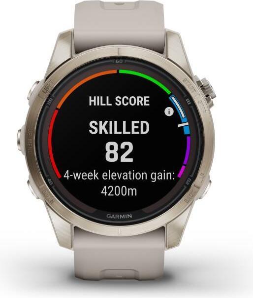 Image du produit Garmin Fenix 7S PRO GPS Montre multisports, Sapphire Solar Edition, blanc/or doux (42 mm)