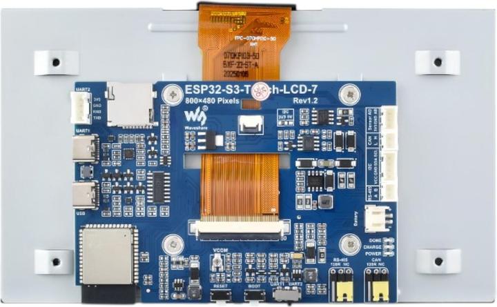 Actual product image WaveShare ESP32-S3 7inch LCD Display Development Board 800x480