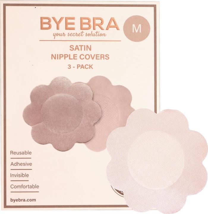Actual product image Bye Bra Silk Nipple Covers (pack of 3, XL)