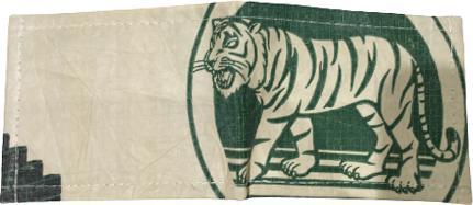 Image du produit Bekos Upcycling - porte-monnaie pratique en sacs de ciment recyclés green Tiger