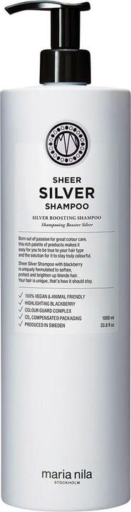 Produktbild Maria Nila Care & Style - Sheer Silver Shampoo (1000 ml, Flüssiges Shampoo)