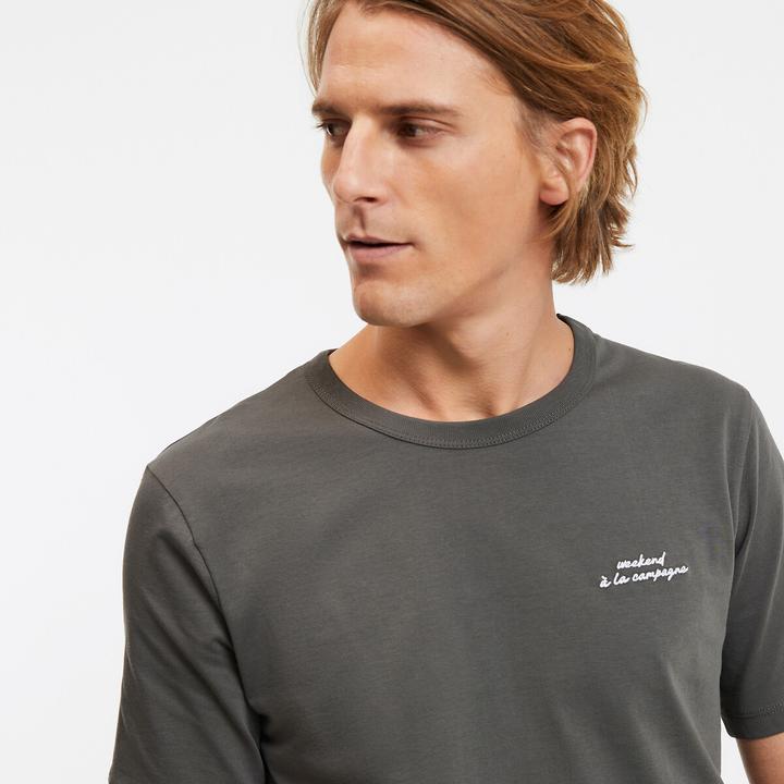 Actual product image La Redoute Collections T-Shirt mit Message-Stickerei (3XL)