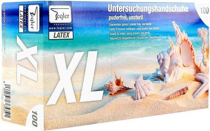 Produktbild Teqler Latexhandschuhe puderfrei XL (XL)
