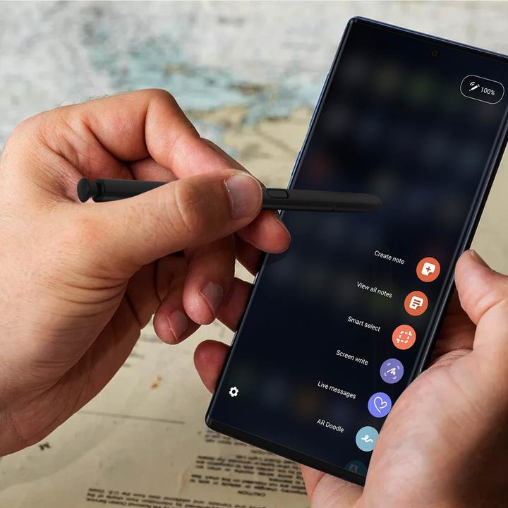Image du produit Avizar Galaxy Note 10 / Note 10 Plus Stylet pour écran tactile, pointe fine, 11cm - Noir