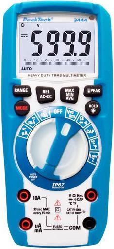 Produktbild Peaktech P 3444 True RMS Digitalmultimeter (CAT III 1000V, CAT IV 600V)