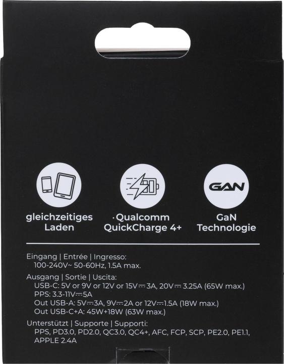 Actual product image Onit USB Wall Charger Dual QC4+ 65 W GaN White (65 W)