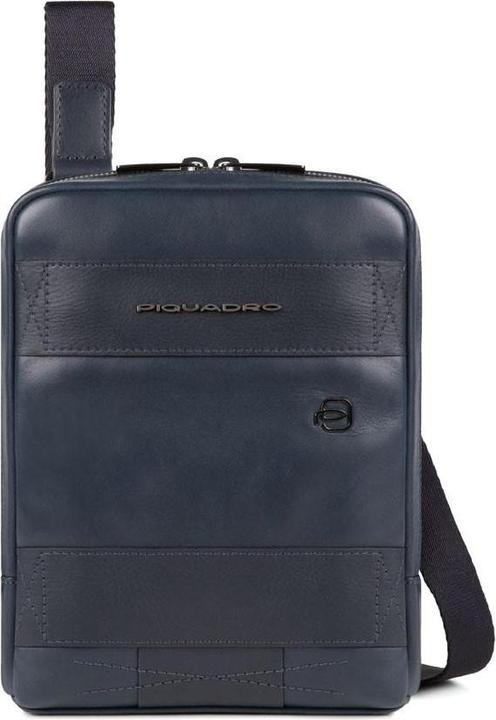 Produktbild Piquadro Obidos, Leather Crossbody Bag, Blue, 17 x 22 x 5.00 cm, For Men (iPad mini)