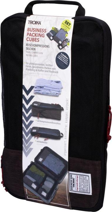 Produktbild Troika BUSINESS PACKING CUBES Reise-Kompressionstaschen Set, grau/schwarz
