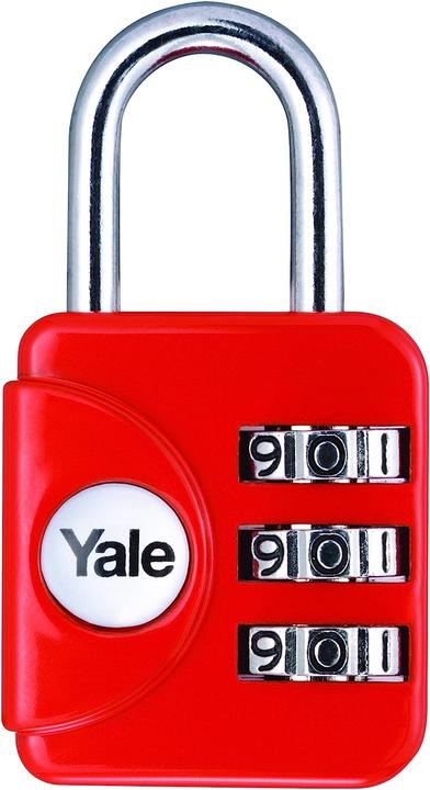 Produktbild Yale Reise-Zahlenschloss 28mm, Bügelhöhe16mm, Standard Security, Rot