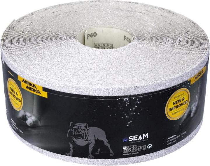 Image du produit Mirka BASECUT Rouleau de papier abrasif 115 mm x 50 m, P40, Papier abrasif universel ( 2251100140N ) (P40)