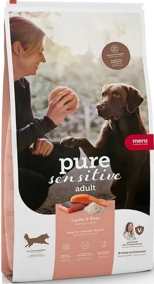 Mera Hundefutter trocken Pure Sensitive Adult Lachs und Reis 4 kg (Adult, 1 Stk., 4000 g)