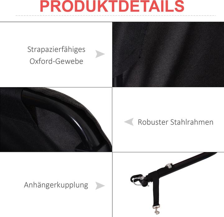 Produktbild Homcom Transportanhänger fürs Fahrrad