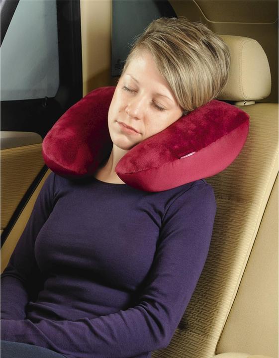 Actual product image Hama 2in1 microbead travel pillow, berry (Head & neck pillow)
