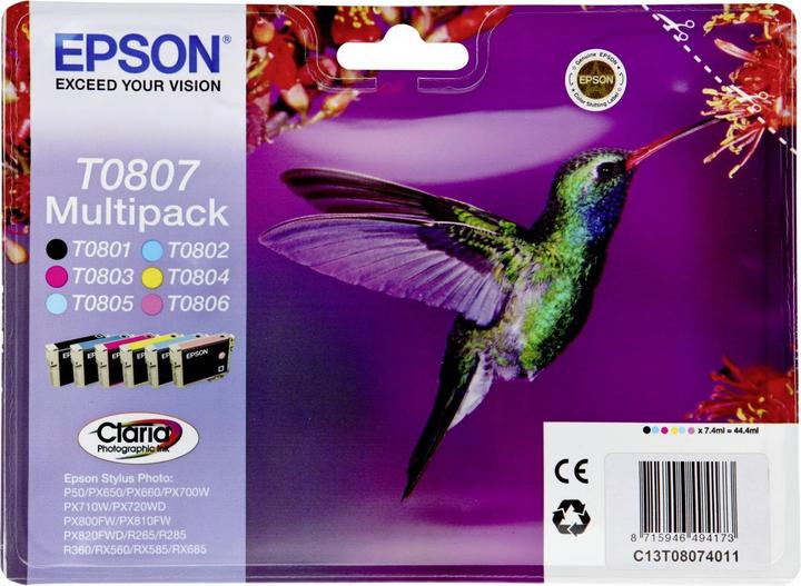 Epson T0807 Claria Photographic (M, LC, ML, FC, C, Y)