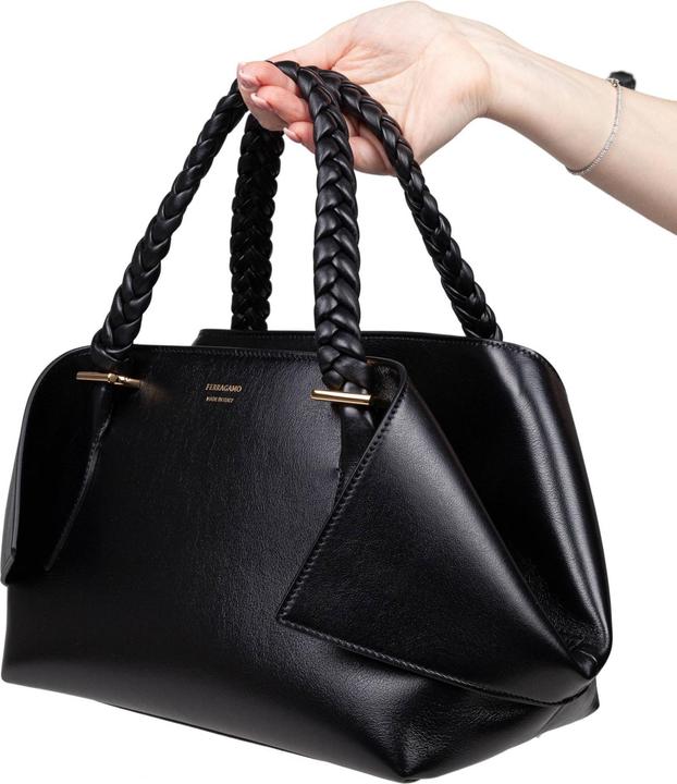 Produktbild Salvatore Ferragamo Ferragamo scarf sh handbag in calfskin color black
