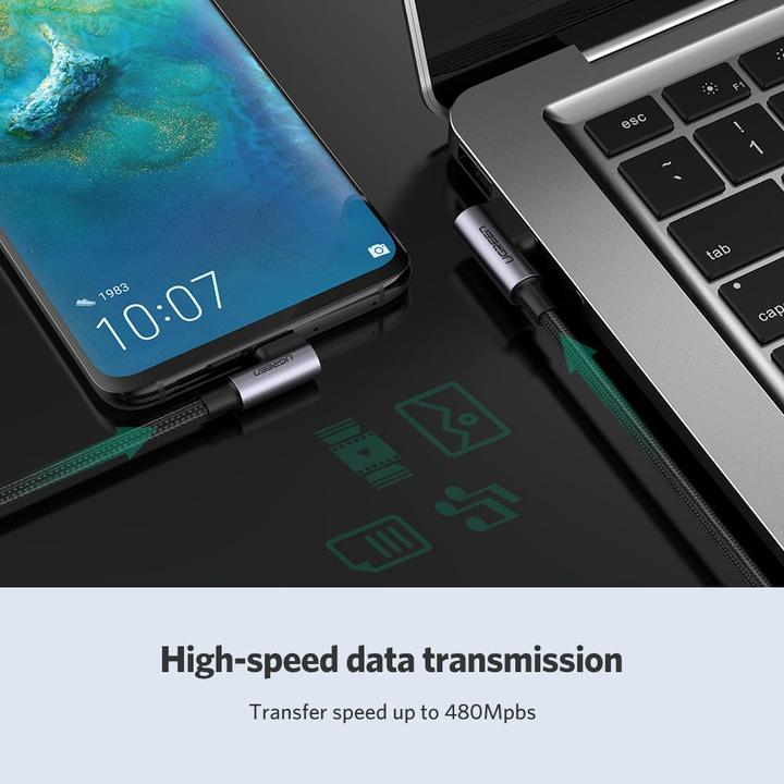 Produktbild Ugreen USB A — USB C (1 m, USB 2.0, 60 W)