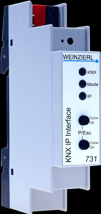 Image du produit Weinzierl Interface KNX IP 731 5242 Interface entre LAN et bus KNX (Actionneur de commutation)