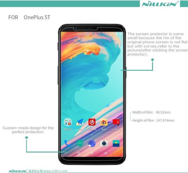 Actual product image Nillkin Matte (1 Piece, OnePlus 5T)