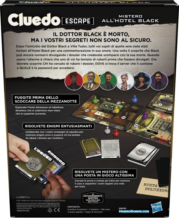 Produktbild Hasbro Gaming Cluedo Escape (Italienisch)