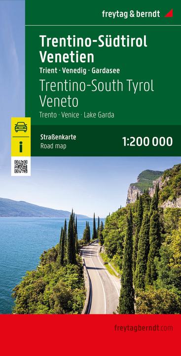Produktbild Freytag & Berndt Autokarte Südtirol - Trentino - Gardasee - Venetien 1:200.000. South Tyrol, Trentin