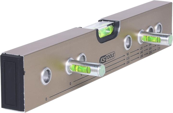 Produktbild KS Tools Normabstandswasserwaage / Montage-Anschluss-Lehre (24.60 cm)