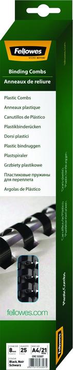 Produktbild Fellowes Binderücken 8mm, 21 Ringe