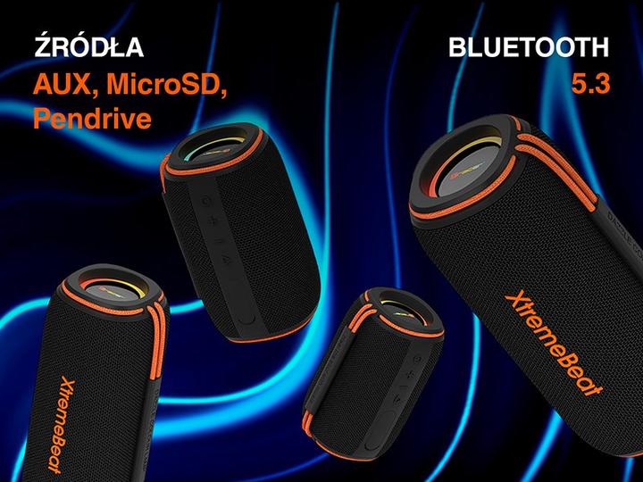 Actual product image Tracer XtremeBeat Pro TWS Tragbarer Bluetooth-Lautsprecher Schwarz 40 W (Electrical connection)