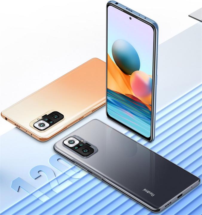 Productafbeelding Xiaomi Redmi Note 10 Pro (128 GB, IJsblauw, 6.67", Dubbele SIM, 108 Mpx, 4G)