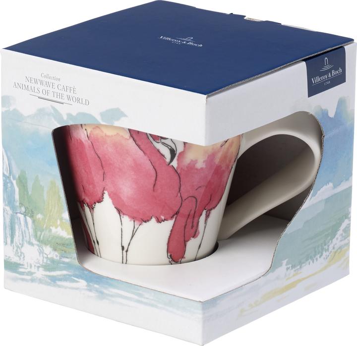 Produktbild Villeroy & Boch Becher mit Henkel (Geschenkkarton) NewWave Caffè Rosa Flamingo (300 ml, 1 x)