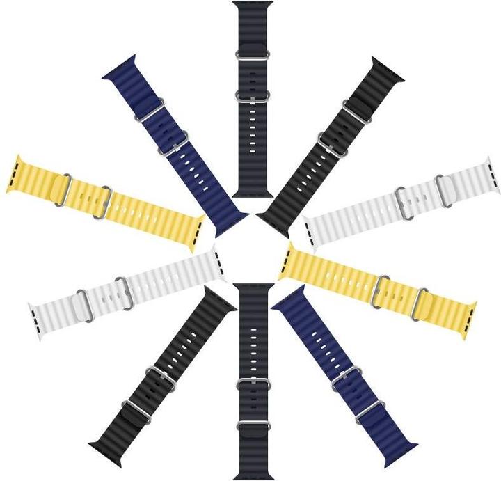 Image du produit Dux Ducis Bracelet Watch Strap 8 / 7 / 6 / 5 / 4 / 3 / 2 / SE (41 / 40 / 38mm) Silicone Band Bracelet Y (40 mm, 38 mm, 41 mm, Acier inoxydable, Silicone (liquide))