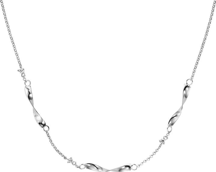 Immagine prodotto Engelsrufer Elegante collana in argento con zirconi Twist ERN-TWIST-ZI (L) (Argento 925, 46 cm)